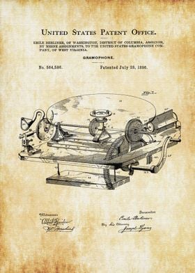 Gramophone Patent