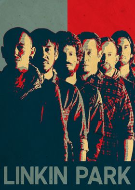 Lyric linkin park' Poster, picture, metal print, paint by Rijis