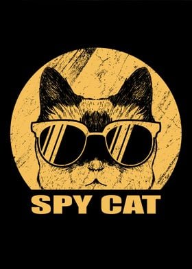 Cool funny Spy Cat Animal' Poster by Max Ronn | Displate