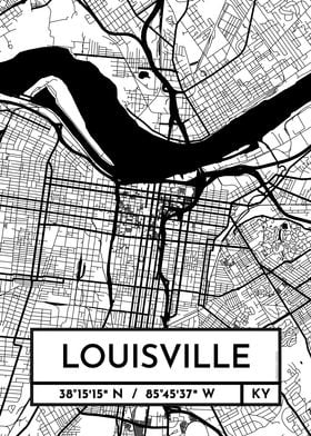 Louisville City Map Design