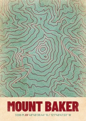 Mount Baker Topo Map