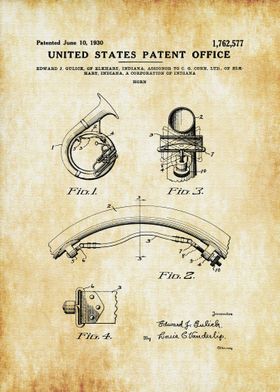 1930 Horn Patent