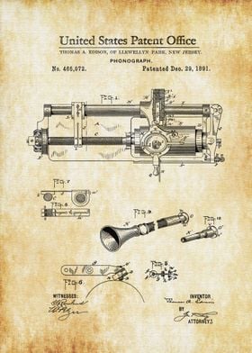 Edison Phonograph 1891