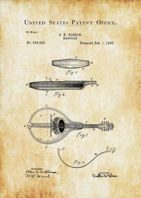 Mandolin Patent 1898