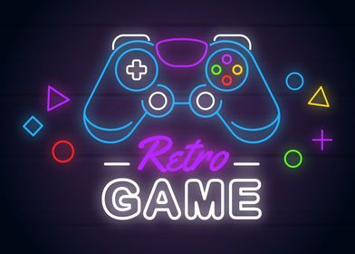 Retro Game Neon