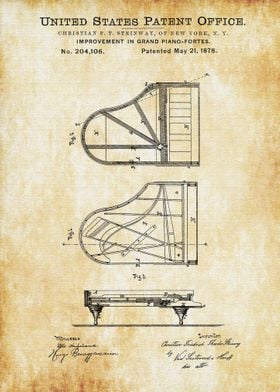 Steinway Piano Patent