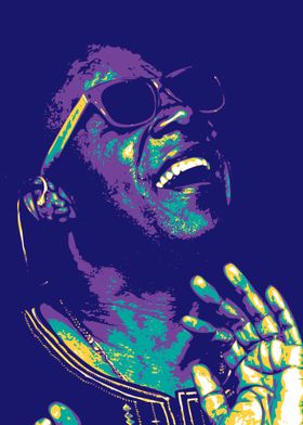 Stevie Wonder Pop Art 9