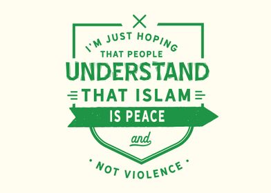 Islam is peace 