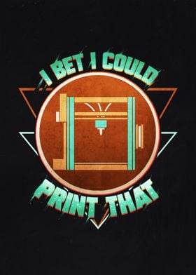 3D Printer Geek Funny Pun