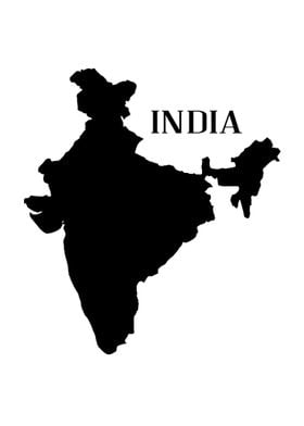 India Map Silhouette