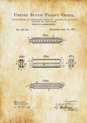 Hohner Harmonica Patent