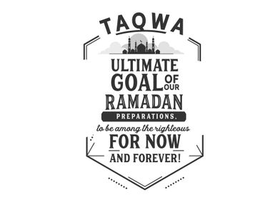 Taqwa ultimate goal 