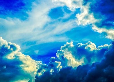 Stormy Cumulus Clouds