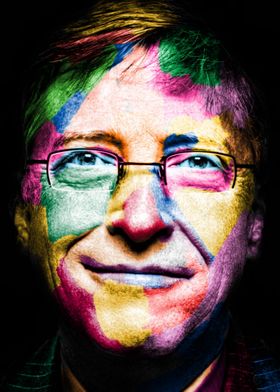 Bill Gates Colorful