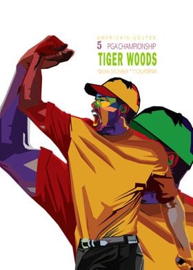 Tiger Woods Art 