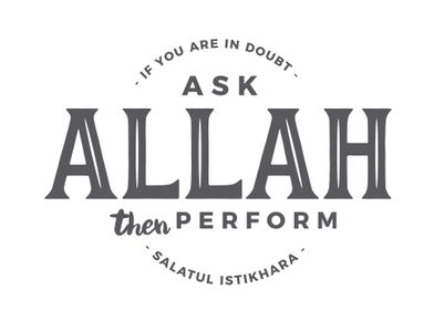 Perform Salatul Istikhara