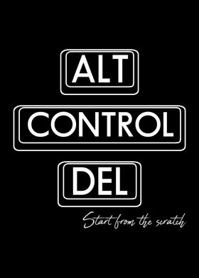 Alt Control Del Funny Sign