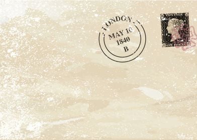 Old Stamped Envelope