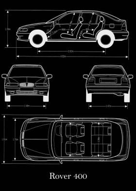 Rover 400 1995 Blueprint