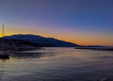 Sunset on the beach