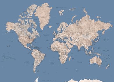 Nadeen world map w cities