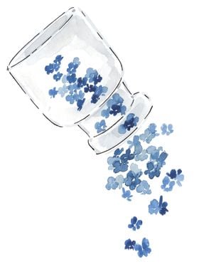 Jar of forget me not