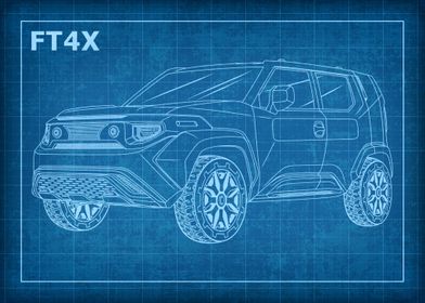 Toyota FT4X Blueprint