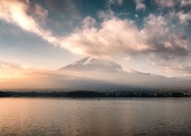 Panorama of fuji mountain