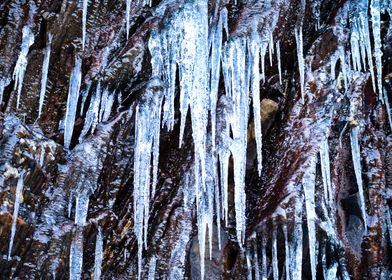 Mountain Ice Waterfall