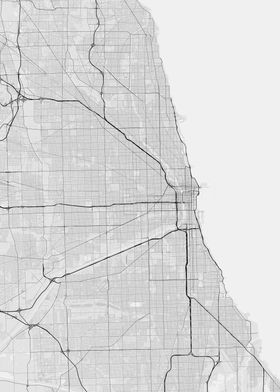 Chicago USA Map