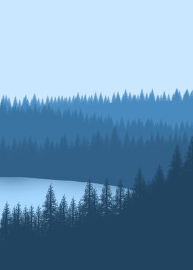 FLAT LANDSCAPE FOREST