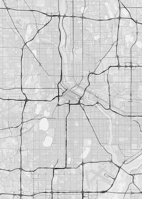 Minneapolis USA Map