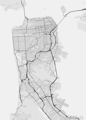San Francisco USA Map