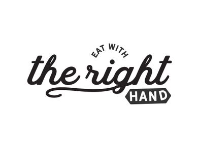 eat with the right hand