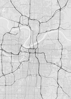 Kansas City USA Map