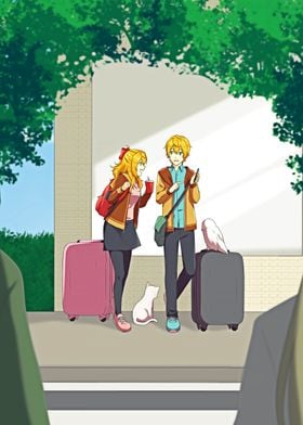 couple traveler