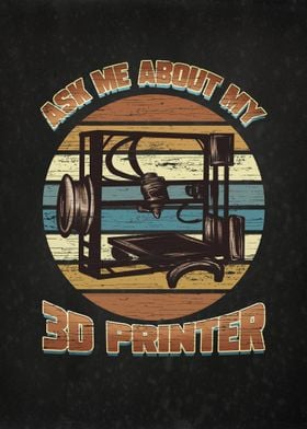 3D Printer Geek Funny Pun