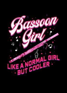 Bassoon Girl Funny Pun