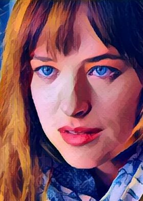 Blue Eyes Dakota Johnson