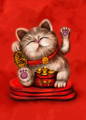 Maneki neko cat