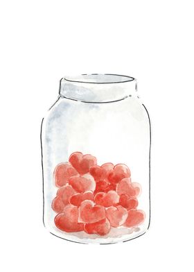 Jar of Hearts painting