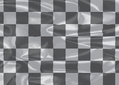 Chequered silk Flag