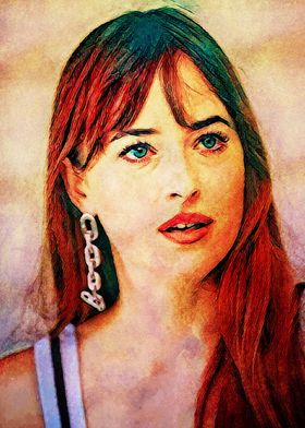 Old Canvas Dakota Johnson