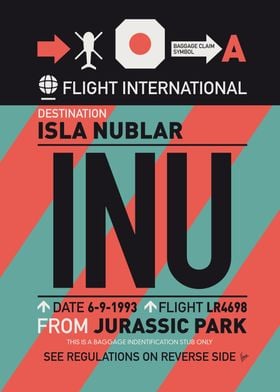 Isla Nublar Luggage Tag