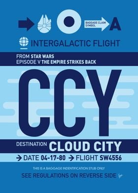 Cloud City Luggage Tag