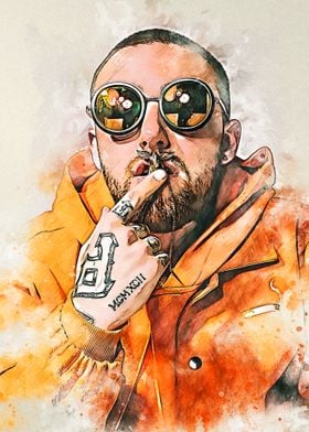 Mac Miller Sketch Art