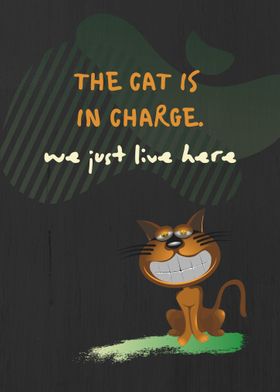 Orange cat poster