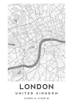 London City Stylish Map