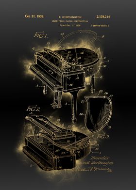 grand piano patent black