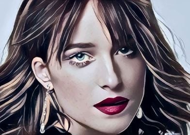 Closeup Dakota Johnson